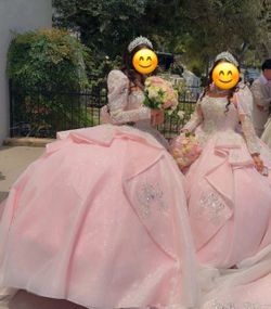 Pink Quinceañera dresses.