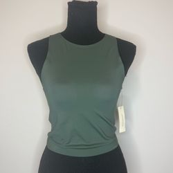 Francesca's Collections Forest Green Crewneck Tank