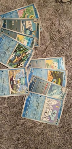 Various Pokemon Holographic and reverse Holo Cards