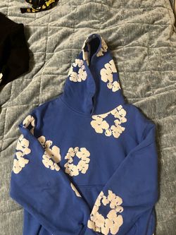 Blue & white denim tears