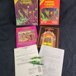 Dungeons and Dragons Basic Set 1011 TSR Hobbies 1981 1st Printing Green Dice
