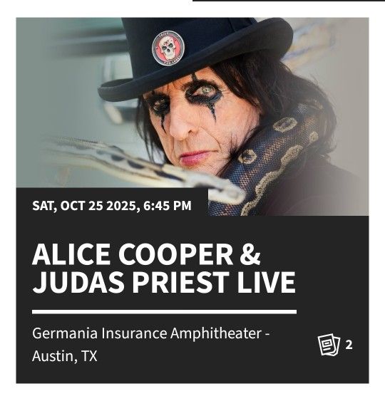 Judas Priest and Alice Cooper