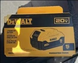DeWalt 20V MAX, 5AH Battery, " NEW"