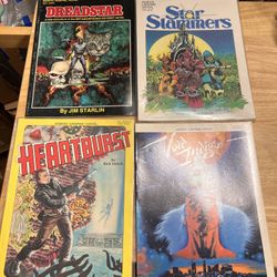 Lot of 4 Marvel Graphic Novel Dreadstar, Star Slammers, Heartburst, Void Indigo 1(contact info removed)