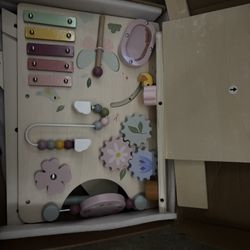 Beautiful Wooden Baby Girl Walker