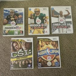 Wii Sports Games / CSI Bundle All Included 