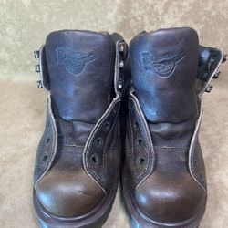 Dr. Martens England Lace Up 8287 Brown Bouncing Sole Boots sz 6