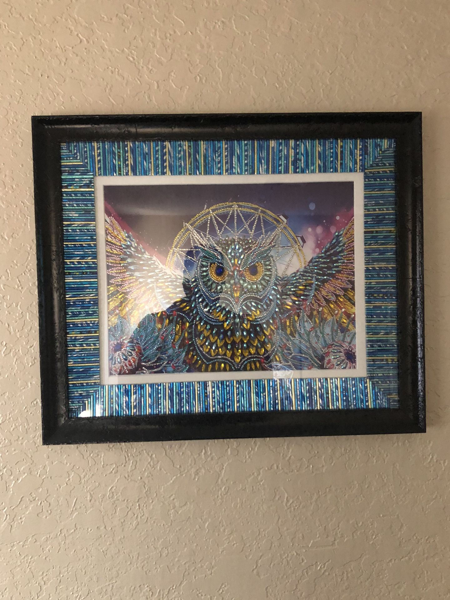 Custom EDC owl framed