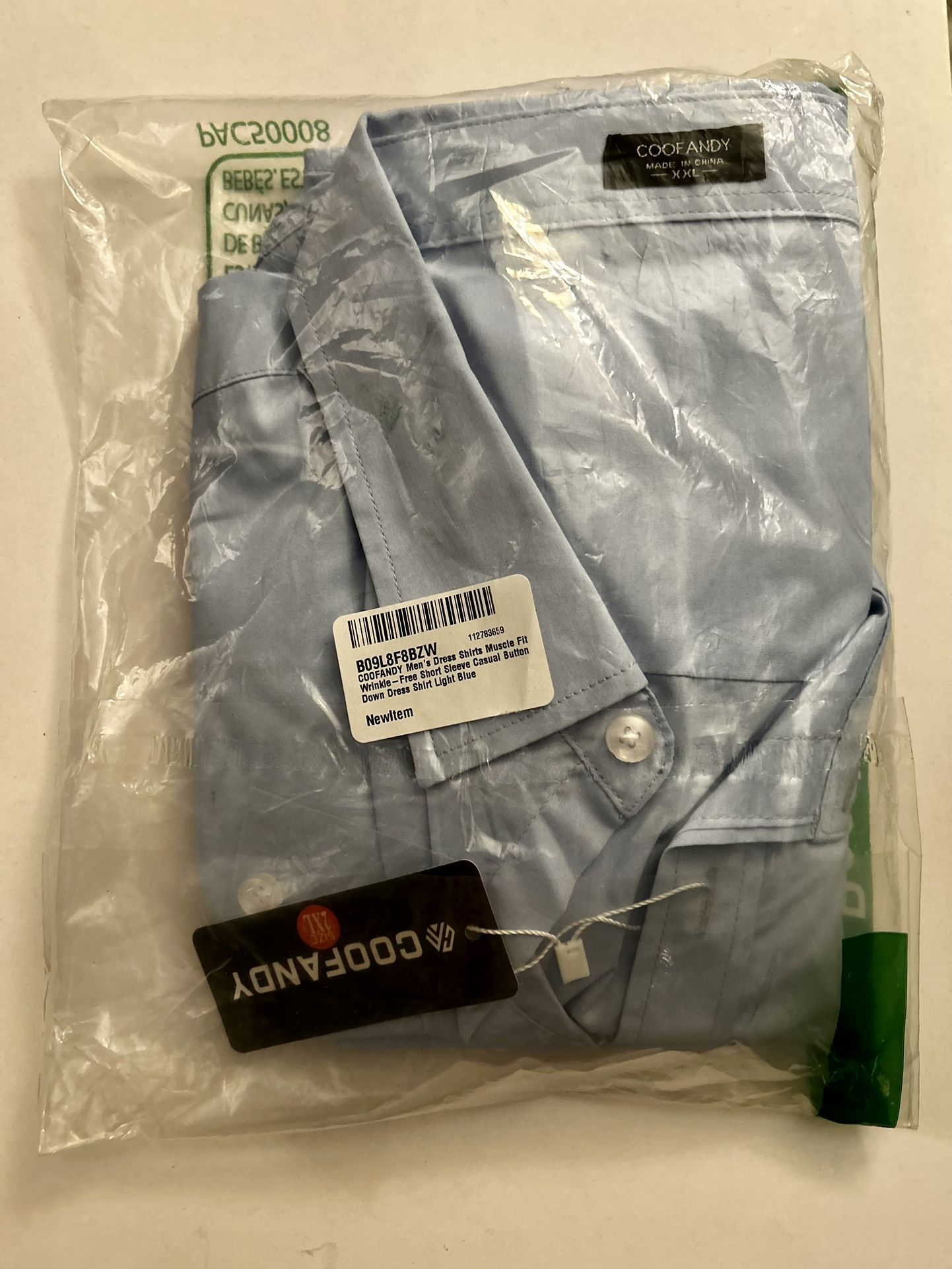 COOFANDY Mens Short Sleeve Casual Button Down Shirts