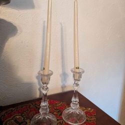 Glass Candle Holders