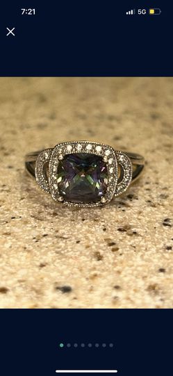 Sterling silver Mystic Topaz Ring NVC 11 925