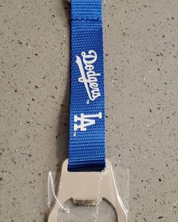 Dodgers opener lanyard keychain