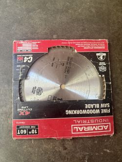Admiral Industrial 10-inch 60-tooth fine crosscut fine woodworking saw blade