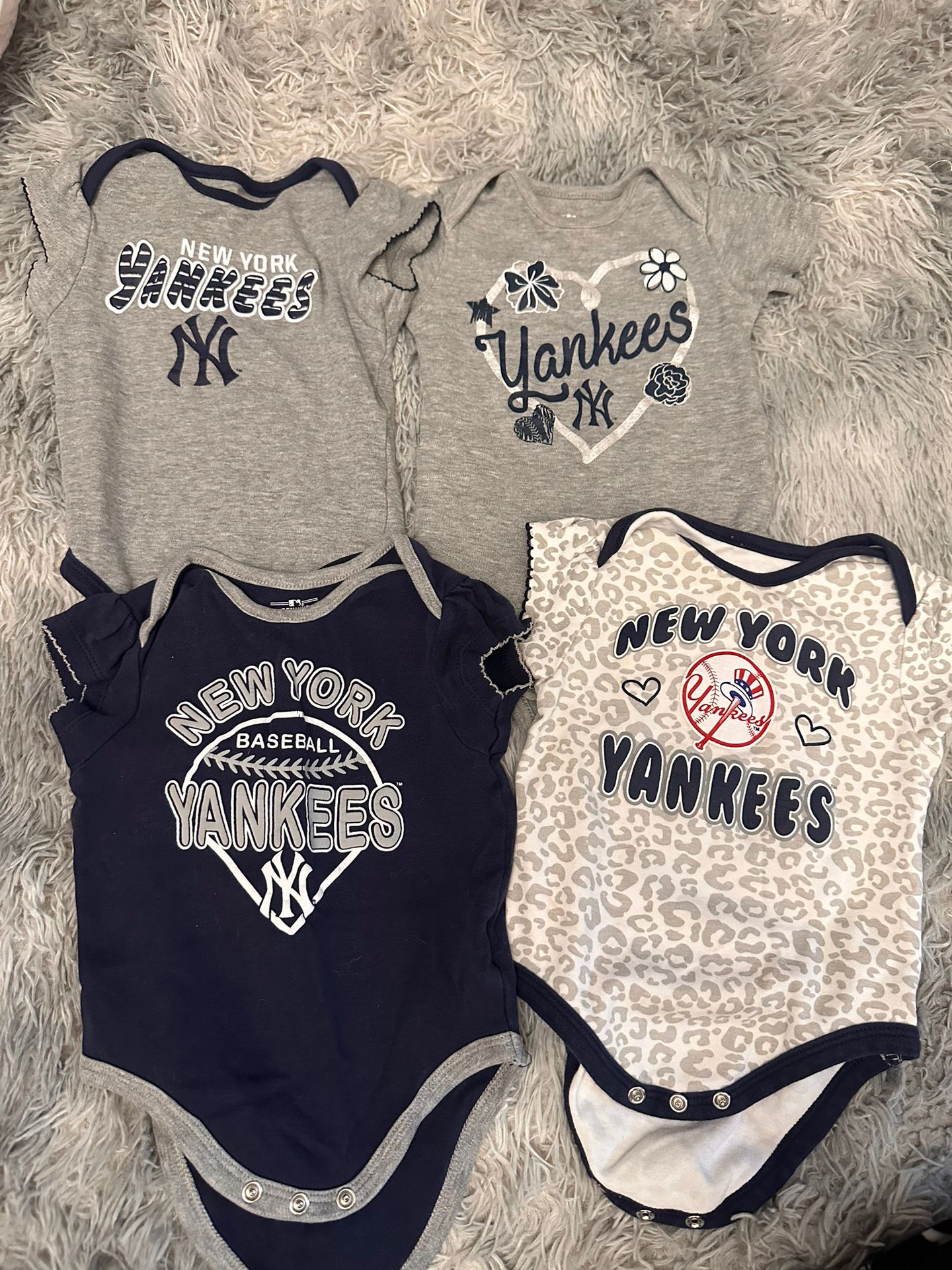 4 Yankees Onesie- 12 Months
