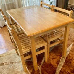 Wood Dining Table Set