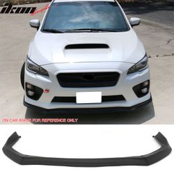 Fits 2015-2017 Subaru WRX STI Front Bumper Lip 3PC CS Style Matte Black Chin Spoiler