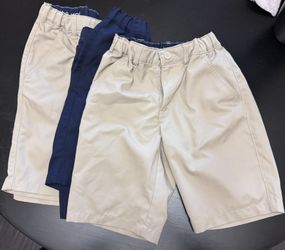 Boys Adjustable Wait Dry-Fit Uniform Shorts (3 pair)
