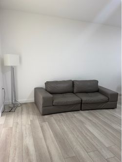 Sofa lether gris ( taupe)