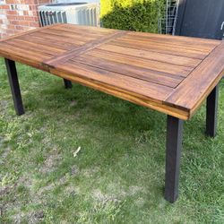 Outdoor Wood Table