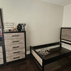 Dresser with Twin Bed