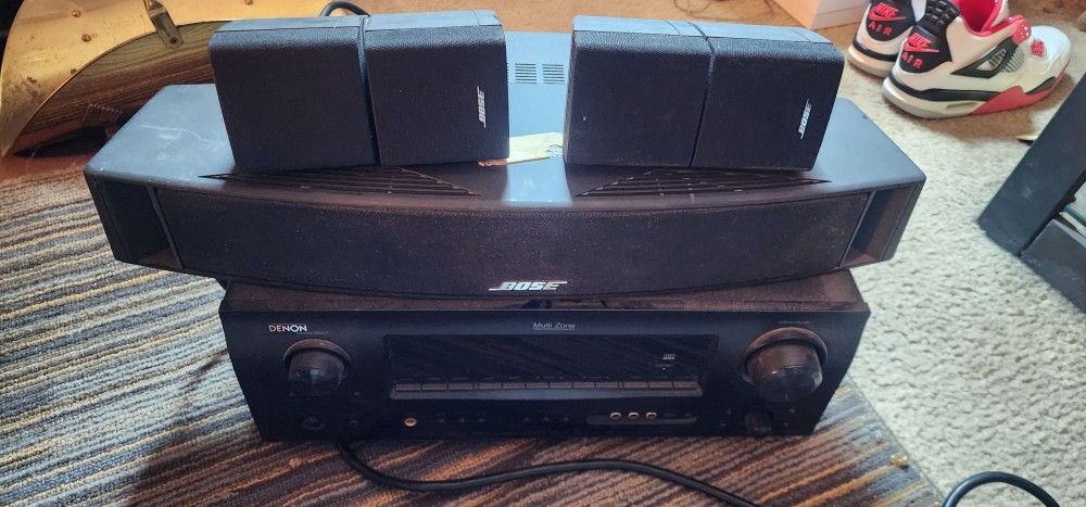 Denon Receiver Hdmi And Bose Audio Surround Speakers