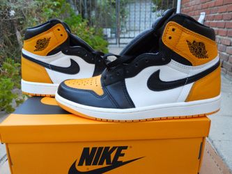 Nike Air Jordan 1 Retro Taxi High OG Yellow Toe 555088-711 Men's Size 8.5 Brand New Release Date September 24 2022
