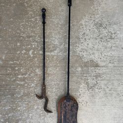 Fireplace tools, all metal