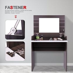 New Convertible Vanity Table Makeup Desk with Flip-up Mirror & Hidden Storage