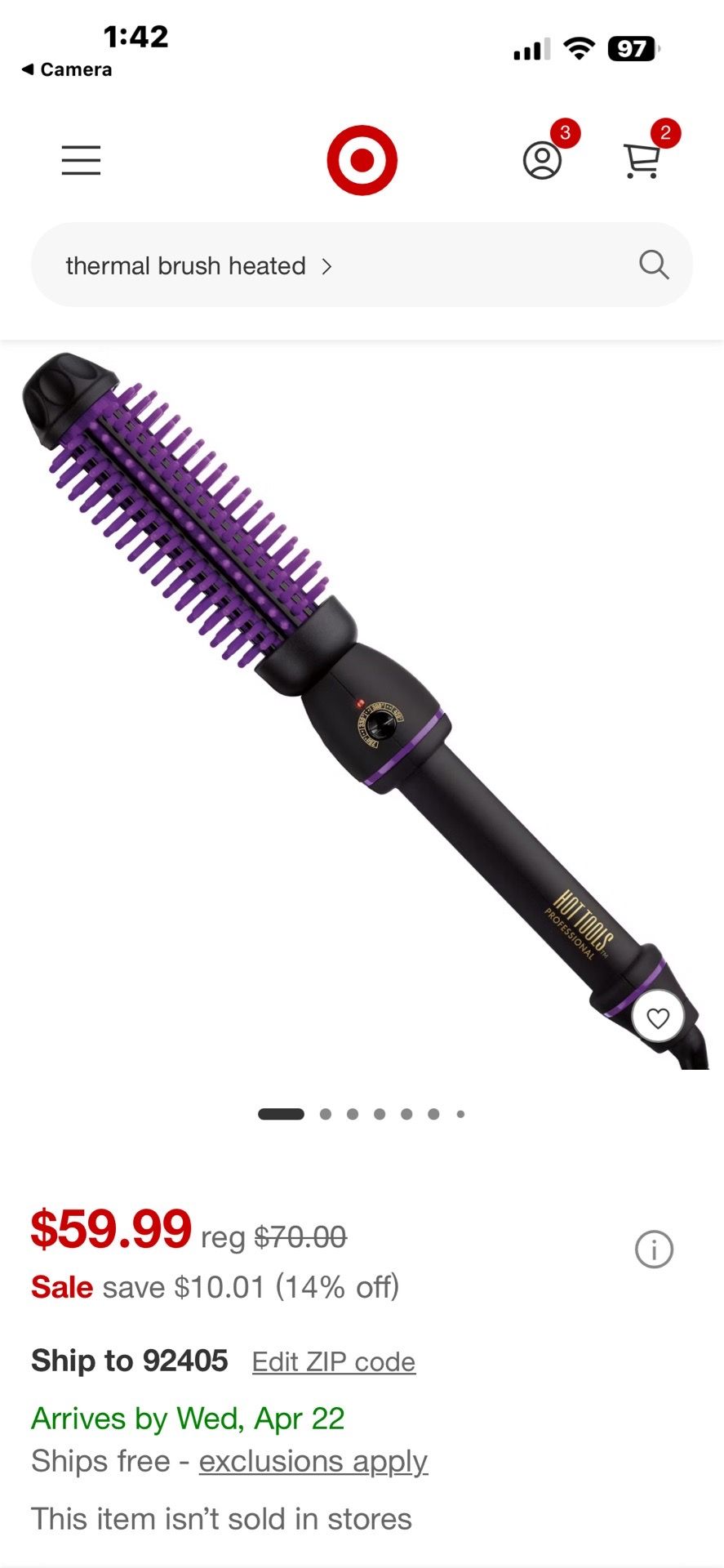 Hot tools 1 inch silicone curling brush