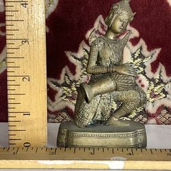 Vintage Asian Bronze Deity Sculpture