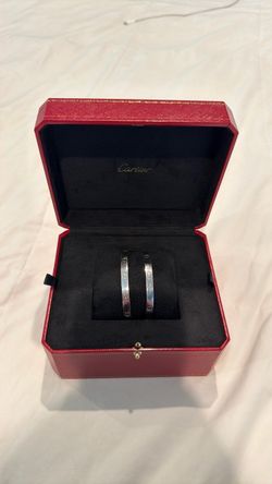 Cartier White Gold Love Bracelets