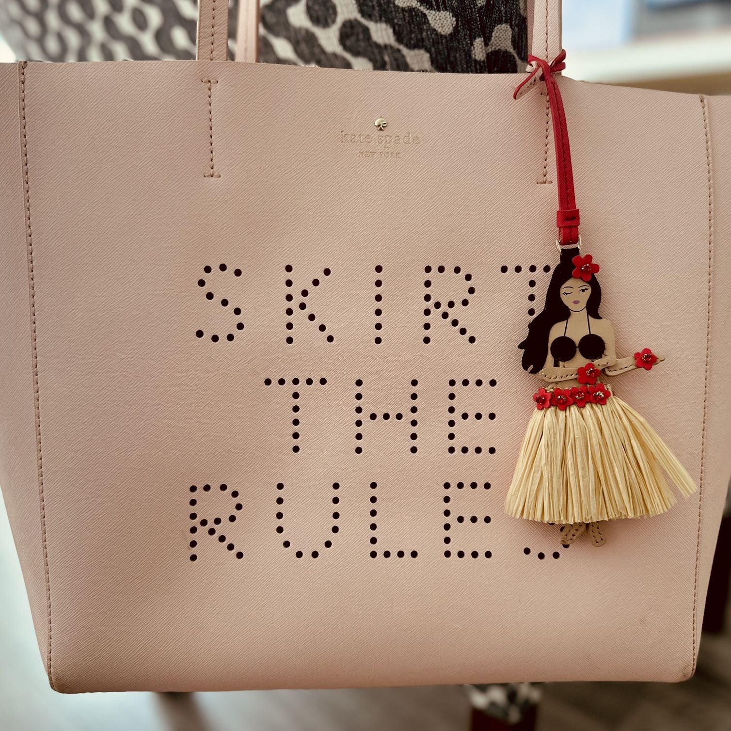 Kate Spade Pink Hawaiian Girl Tote