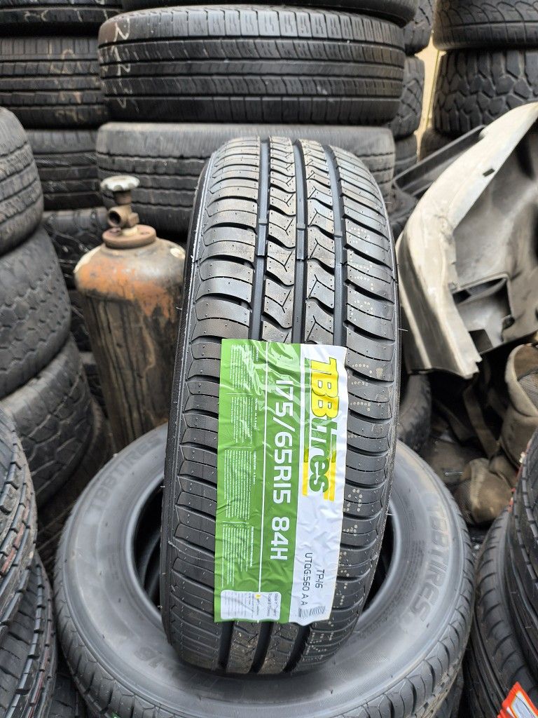175/65/15 TBB Tires Installed And Balanced/ Instaladas Y Balanceadas