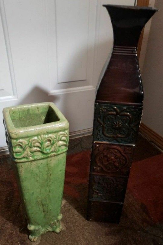 Urgent Sale! Ceramic & Metal Vases