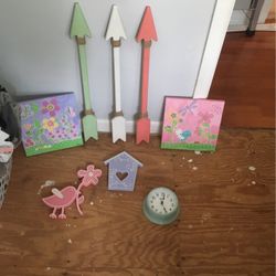 Adorable girl’s Nursery Wall Decor Set Or Girl’s Room Decor Set- Must See Pic