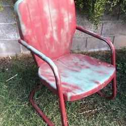 Vintage Warmack Metal Lawn Chair 