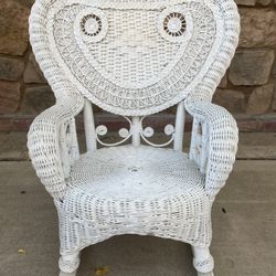 Vintage Child’s Wicker Rocking Chair