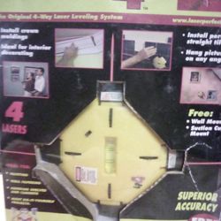 Laser Perfect 4-way Laser Leveling System Open Box -
