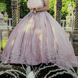 Vestido Color Rosa Palo Talla Grande Cojín, Biblia,buzón $140