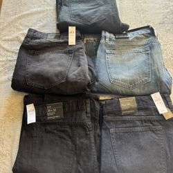 Brand New Men’s Jeans Size 36x34 5 Pairs