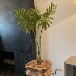 Faux Philodendron In Vase
