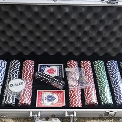Poker Chips Set w/Aluminum Case