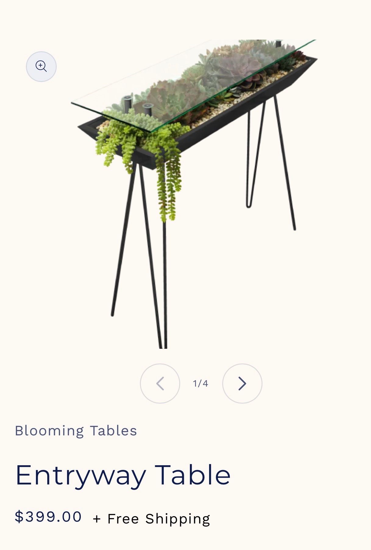 Entryway Table - Blooming Tables (Black)