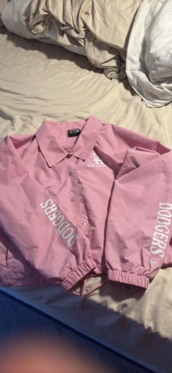 Pink Dodgers Windbreaker 