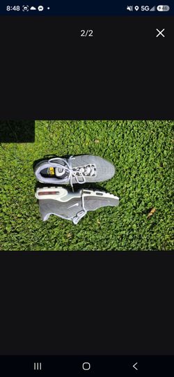 Nike Air Max Plus Light Gray White Mesh Low Top Athletic Sneakers, size 9, see 2nd pic