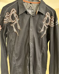 Roar Y2K Grunge Affliction Button Up 