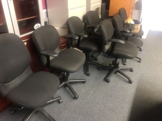 Black hon comfort task chairs