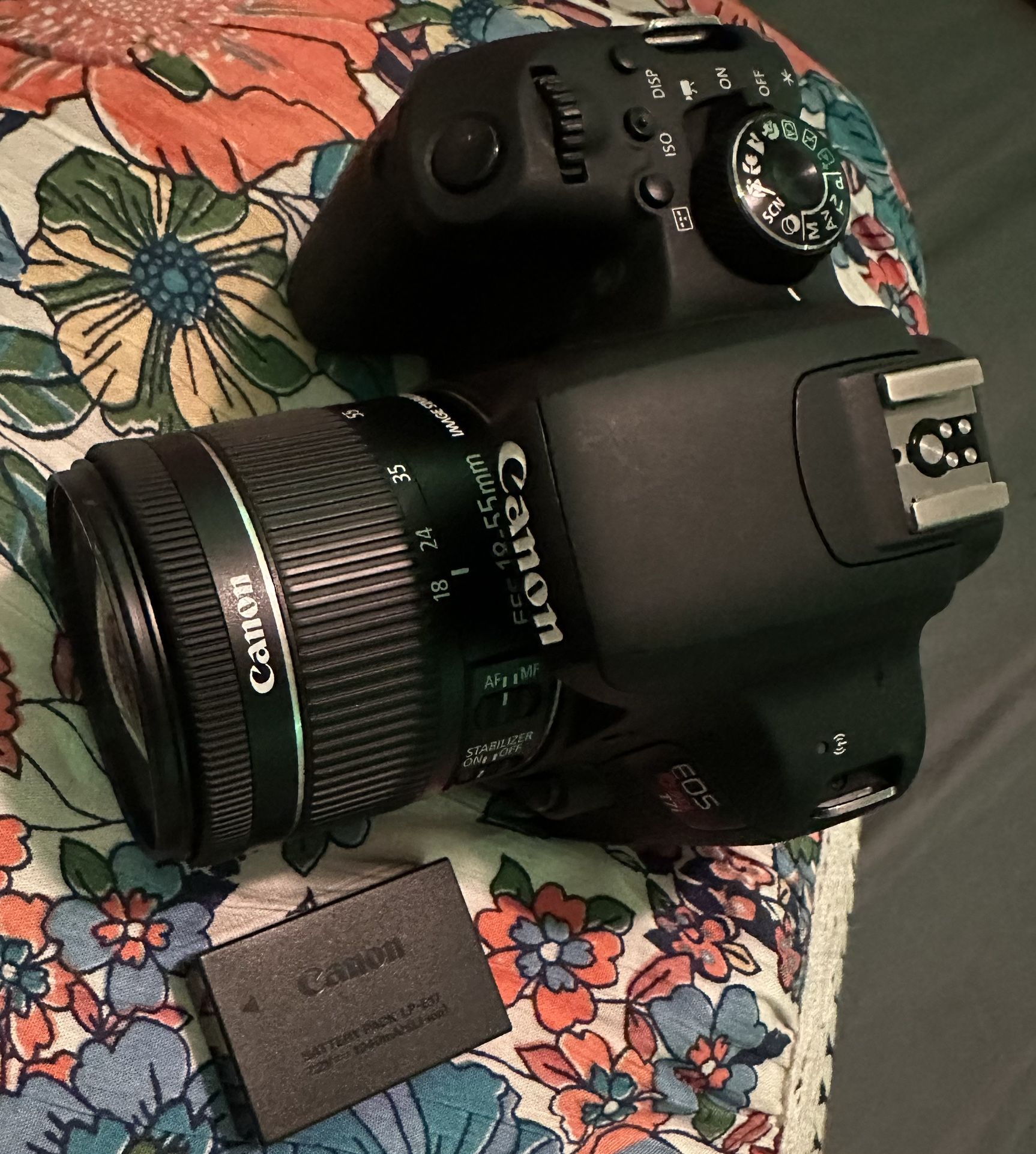 Canon Rebel T7I With 18-55MM Lens