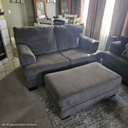 Love Seat & Ottoman 