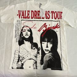 Valley Dreams Sade Fantasy Tour Distressed T Shirt, Size Medium, Brand New